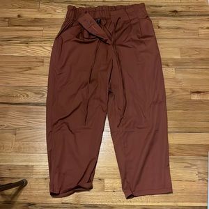 SHEIN Drawstring Paper Bag Waist Pants